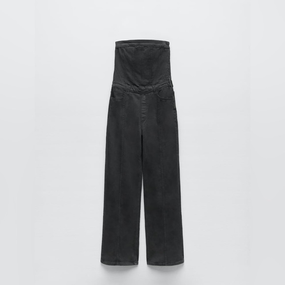 COPY - Zara CORSET DENIM JUMPSUIT - Picture 6 of 6